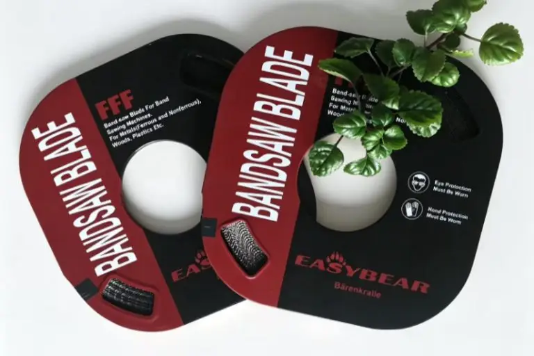 Two boxed carbon steel band saw blades