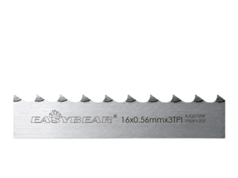 EASYBEAR 16x0.56mm 3TPI bone cutting band saw blade, professional tool for frozen meat and beef leg bones.