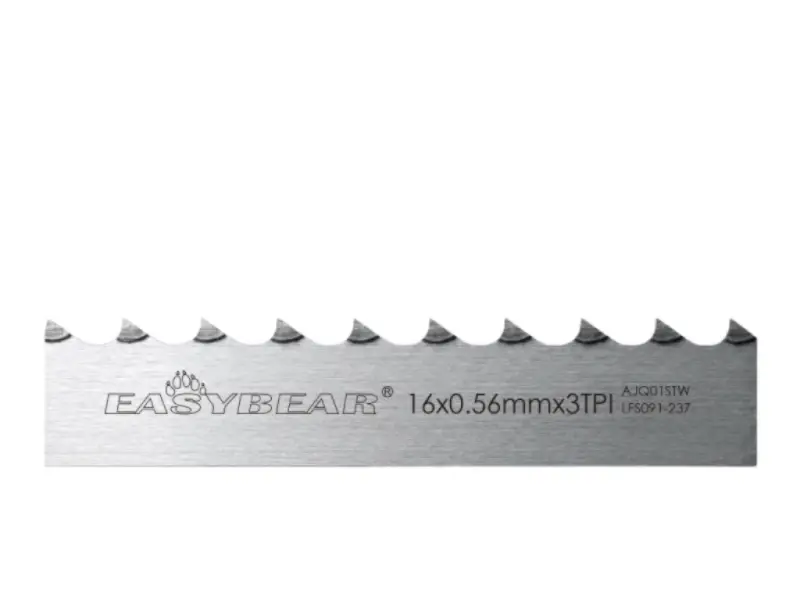 EASYBEAR 16x0.56mm 3TPI bone cutting band saw blade, professional tool for frozen meat and beef leg bones.