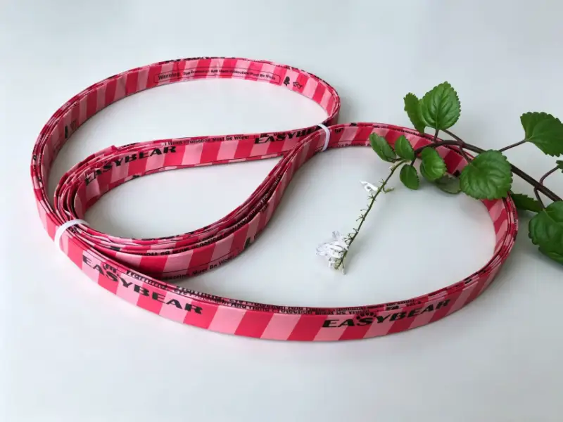 Food band saw blade wrapped in EasyBear branded protective paper packaging