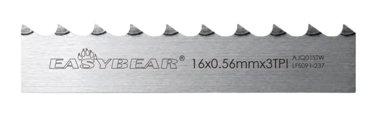 EASYBEAR 16x0.56mm 3TPI bone cutting band saw blade, professional tool for frozen meat and beef leg bones.