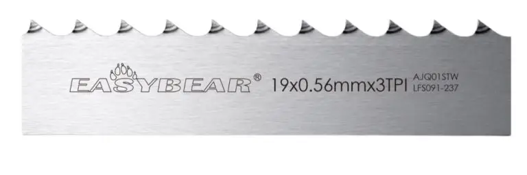 EASYBEAR 19x0.56mm 3TPI carcass splitting band saw blade, heavy duty for beef and pork half carcass splitting.